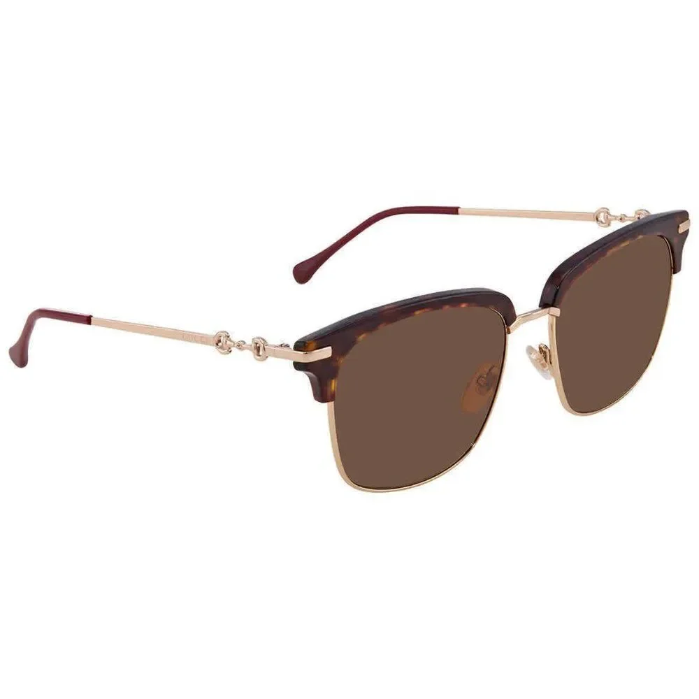 NEW Gucci Brown Rectangular Men's Sunglasses